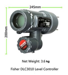 Emerson Fisher DLC3010 DLC3100 <b>Smart</b> Level Controller with Chinese HART Communicator and <b>Ball</b> Valve Displacer Level Transmitter - Product Image 3