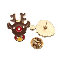 Pin Kerah Logam Kartun Terlaris Grosir Aksesoris Pakaian Lucu Bros Festival Pin Enamel Lunak Kustom Natal