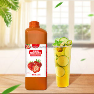 น้ำเชื่อมสตรอเบอร์รี่เข้มข้น2.5กก. ส่วนผสมชาแบบฟองรสผลไม้สำหรับร้านน้ำชานม - Product Image 2