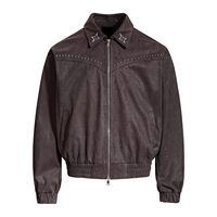 Blouson aviateur en cuir surdimensionné pour homme Manteau de motard en cuir véritable Soie Hiver Décontracté Automne Style Hip Hop pour Moto