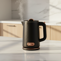 Bouilloire électrique sans fil OEM 1,8 L, nouveau design avec intérieur personnalisé en acier inoxydable 304 pour usage domestique