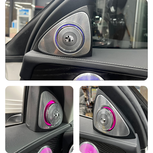 Pour Mercedes-Benz C GLC E S W205 W213 W222 X253, éclairage d'ambiance 64 couleurs, haut-parleur tweeter 3D lumineux, kit de modification automobile - Product Image 2