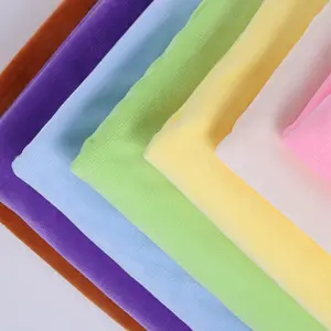 Prix de gros 200Gsm Velboa, 92% Polyester 8% Spandex brillant Super doux cristal velours polaire tissu pour jouets en peluche/ - Product Image 4