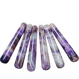 Masajeador facial de piedras preciosas pulidas de 110 mm, doble cara, venta al por mayor, compra en línea de fabricante indio. - Product Image 2