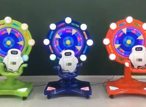 Công viên giải trí trong nhà 220V kim loại nhựa hoạt động bằng đồng xu trò chơi mini Kiddie đi xe Xoay Vòng Đu Quay cho trung tâm mua sắm - Product Image 6