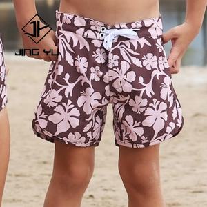 Traje de Baño Infantil con Cordón y Estampado Playero, Fabricante OEM, Shorts de Baño Infantiles de Nailon Personalizados de Alta Calidad - Product Image 2