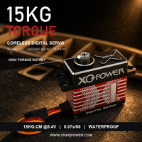 Servo Quadcopter XQ-POWER XQ-S8218D 15KG Metal Gear Mini Tahan Air Coreless 8.4V 0.07s Casing Aluminium untuk Gimbal