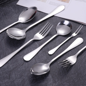 Ensemble de couverts en acier inoxydable, couteau, fourchette, cuillère, poli miroir, qualité alimentaire, pour hôtel, restaurant, cuisine occidentale - Product Image 3