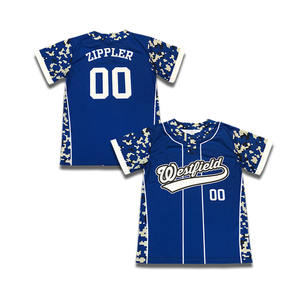 Camiseta de béisbol personalizada para hombre, camiseta de béisbol con logotipo bordado y estampado sublimado - Product Image 5