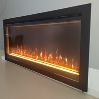 Cheminée électrique moderne et élégante LED autoportante pour la maison et l'hôtel Matériau métallique d'exploitation anglais
