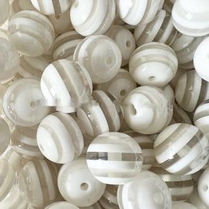 Cuentas Espaciadoras de Acrílico con Orificio Grande, 16mm 20mm, Coloridas, de Resina, con Rayas, para Fabricación de Joyería, Manualidades, Diamantes - Product Image 6