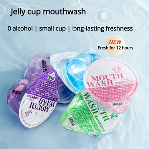 Enjuague Bucal Desechable en Vaso <span class=keywords><strong>de</strong></span> Gelatina - Enjuague Bucal Portátil <span class=keywords><strong>de</strong></span> Viaje, Etiqueta Privada OEM/ODM, Enjuague Bucal Personalizable <span class=keywords><strong>de</strong></span> una Sola Dosis - Product Image 1