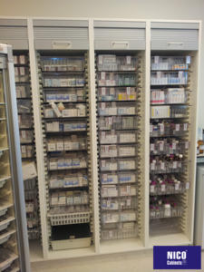 Armoire à médicaments NICOCABINET pour hôpital, étagères, rangement médical, armoire en bois pour <span class=keywords><strong>pharmacie</strong></span> - Product Image 2