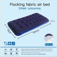 Matelas de camping gonflable ultraléger pour 1 à 3 personnes avec pompe intégrée, compact et léger