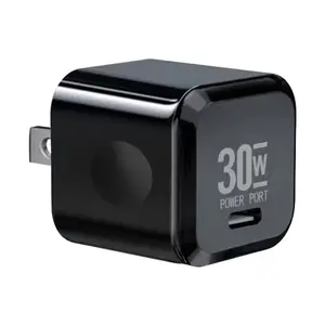 Novo estilo forma pequena alta velocidade 30w porta usb do tipo c c plug parede power adapter carregador de viagem para iphone 12 Pd 13 pro carregador