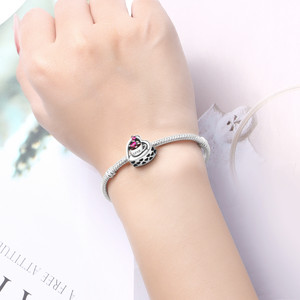 Heart-shaped coffee <b>beaded</b> DIY <b>bracelet</b>, versatile and easy to match, for women - Product Image 6