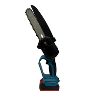 Scie à chaîne électrique sans fil industrielle portable 21V 6 pouces, moteur sans balais 650W, batterie lithium 1.5AH, 5800 tr/min, mini-perche DIY