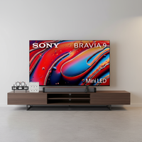 Nouvelle télévision intelligente BRAVIA 9 de 85 pouces de qualité supérieure, Mini LED QLED 4K Ultra HD, écran incurvé, caméra intégrée, Vision HDR (K-85XR90), modèle 2024