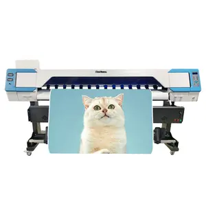 Small or large printing size 1.3m/1.6m/1.8m digital eco solvent inkjet printer with single dual xp600 i3200 printhead