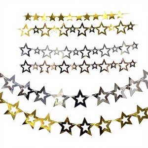 Ghirlanda di <span class=keywords><strong>Stelle</strong></span> Iridescenti Appese, Decorazione per Feste, <span class=keywords><strong>Stelle</strong></span> Traforate per Eventi, Feste e Decorazioni per Asili - Product Image 1