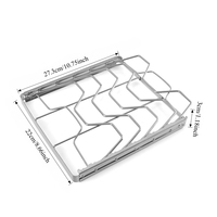 Outils de barbecue portables en acier inoxydable, support à steak, grill pliable pour extérieur et patio