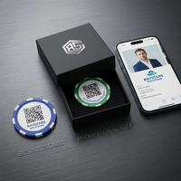 Jetons de poker vierges en ABS de qualité supérieure de 11,5 g pour impression UV, jetons de carte de visite personnalisés avec logo, marqueurs de balle de golf en gros