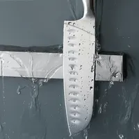 Couverture pour les couteaux BBA489, porte-couteau magnétique en acier inoxydable 304, rack pour couteaux de cuisine Non perforés, porte-couteau mural magnétique