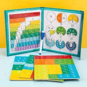 Bloques <span class=keywords><strong>de</strong></span> rompecabezas <span class=keywords><strong>de</strong></span> matemáticas <span class=keywords><strong>de</strong></span> fracción para niños Montessori, juegos <span class=keywords><strong>de</strong></span> libros silenciosos, material didáctico educativo, juguetes <span class=keywords><strong>de</strong></span> aprendizaje aritmético para niños - Product Image 2