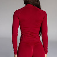 Veste de yoga sans couture pour femme avec fermeture éclair intégrale, personnalisable avec logo, vente en gros CIYING