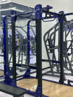 Rack de Squat Complet Professionnel pour Club de Fitness – Sans Entretien, Sécurité et Stabilité Optimales, Idéal pour l'Entraînement Commercial