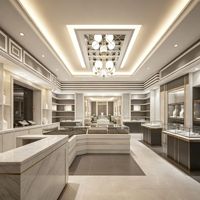Présentoir à bijoux mural au design personnalisé, meuble à éclairage LED pour boutique et magasin de bijoux de mode