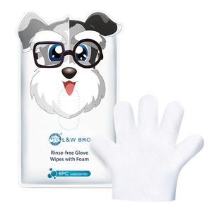 Hypoallergene Umweltfreundliche Haustier-Handschuhe & Feuchttücher mit Schaum, Spülfrei für Hunde & Katzen, Einweg mit Anpassbarem Logo - Product Image 6