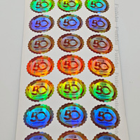 Étiquette de sécurité holographique adhésive personnalisée pour ordinateur portable téléphone portable PET void autocollant finition brillante découpée pour Logo de marque