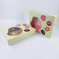 Personnalisé Écologique Pâtisserie Rapide Snack Boulangerie Gâteau Au Chocolat Pain Mochi Donut Sushi Boîtes À Biscuits À Emporter Emballage Design