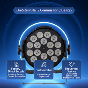 ไฟพาร์ <span class=keywords><strong>LED</strong></span> 18*10W ควบคุมด้วย DMX512 มาตรฐาน IP33 สำหรับเวทีดิสโก้ บาร์ คลับ - Product Image 4