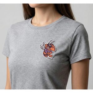 Patch en feutre brodé DigitEMB Angry Hornet, thermocollant, 2,25x2,75 pouces, bordure blanche, applique insecte pour vestes et sacs à dos - Product Image 2