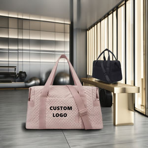 Portable Waterproof Quilted Travel <b>Duffel</b> <b>Bags</b> Sports Yoga Mat Carry-on Tote Handbag Weekend Overnight Gym <b>Bag</b> - Product Image 1