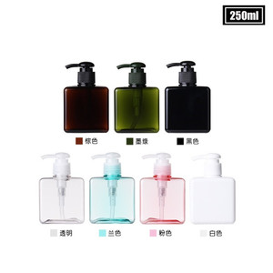 100ml - 650ml Flat Square Shape Cosmetic Lotion <strong>Pump</strong> <strong>Shampoo</strong> <strong>Bottle</strong> White Black Amber Pink PETG Plastic <strong>Bottle</strong> With <strong>Pump</strong> - Product Image 4