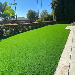 Erba Artificiale per Schermo Decorativo da Esterno, Sfondo in Tessuto per Parete Vegetale, Erba Finta per Palestra, Mini Campo da Calcio - Product Image 2
