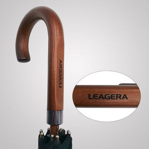 Long <span class=keywords><strong>parapluie</strong></span> droit en polyester coupe-vent pour hommes, <span class=keywords><strong>canne</strong></span> de marche pour <span class=keywords><strong>homme</strong></span> <span class=keywords><strong>bois</strong></span>ée à ouverture automatique pour adultes - Product Image 3