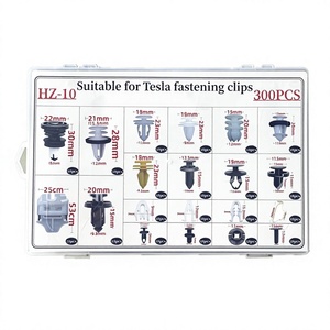 ชุดคลิปยึด Tesla รุ่น Hz10 จำนวน 300 ชิ้น พร้อมเครื่องมือสำหรับซ่อมแผงประตูรถยนต์และกันชน - Product Image 2