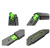 Portátil duradero plegable para exteriores e interiores mango largo mascotas perro gato caca recoger limpieza mierda pala recoger Clip