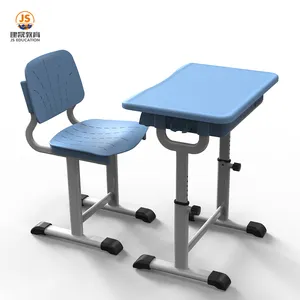 Muebles escolares de nuevo estilo, conjunto de escritorio y silla para aula, precio de escritorio escolar