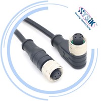 Conector de Señal de Alimentación M12, Sensor Actuador, Código A, Conector Circular de 5 Pines, Macho y Hembra, para Panel de Automatización Industrial