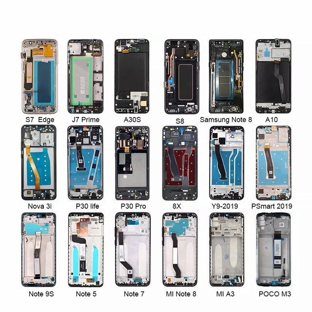 For Samsung for Galaxy Mobile Phone LCD Touch Screens A01 A10 A10S A20 A20S A30 A31 A40 A50 A51 A70 with 1-Year Warranty