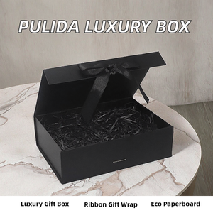 2025 New Pulida Luxury Magnetic Rigid Ribbon Closure Recyclable Paperboard Customizable <b>Gift</b> Packaging for <b>Birthday</b> Wedding - Product Image 2