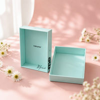 Boîte cadeau en papier rigide avec couvercle et base, sur mesure, pour la vente en gros, pour cosmétiques et usage professionnel