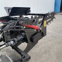 Trancheuse à chaîne manuelle montée sur tracteur avec moteur et boîte de vitesses, haute productivité