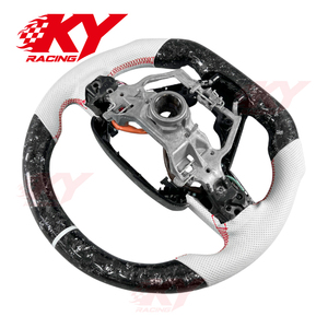 Volant sport en cuir et fibre de carbone personnalisé avec affichage LED du régime moteur pour Toyota Camry SE XSE LE XLE GR TRD Avalon Crown RS - Product Image 4