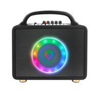 Vente en gros Nouveau micro sans fil Haut-parleur karaoké Système de sonorisation Haut-parleur extérieur portable Lecture vidéo sur grand écran Fête de chansons intelligente